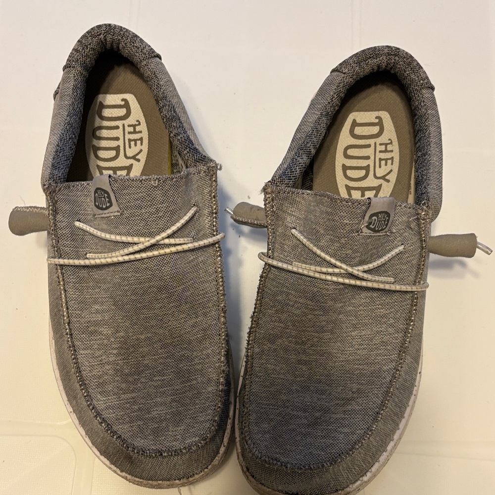 Hey Dude Men's Charcoal Slip-On Loafers